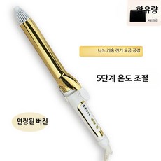 전기 헤어롤 고데기 웨이브 셋팅기 손상 케어 휴대용 헤어 스타일링 기기, 금 22호, 단일 모델