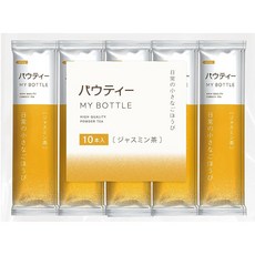 파우티 자스민 차 마이보틀용 스틱 10개 350500mL용 분말 차 천연 재스민 향 물에 녹는다 인스턴트 티 티백 불필요 물에 우려서 시음, 1, 10