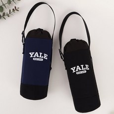 예일 심플 손잡이끈 물병파우치 물통 파우치 가방 YALE 500ml 물병 주머니 에코백, NAVY(네이비), 1개