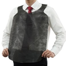 일회용 위생 앞치마 블랙 손님 업소용 식당 음식점, 1개