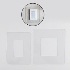 전기 아크릴 스위치커버 2/3구용 스위치 커버 소켓 칸 막 판넬 보호 기구 욕실 장식, 본상품