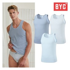 BYC BYC 남성 런닝 잔잔한 골지원단 40수 민소매 런닝 1매