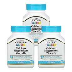 21세기 센트리 3개X 칼슘 마그네슘 아연 + D3 90정, 3개