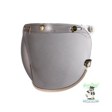 【Gear Base 吉兒基地】 飛喬 Feture 安全帽 配件 乳白皮革TOP PP釦式風鏡, 淺茶