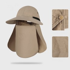 Youchen 햇빛가리개 썬캡 야외용모자 UV자외선차단 아웃도어 모자 챙넓은 농사작업모 골프 등산 낚시용 모자, 커피색