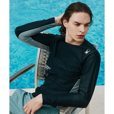 스파이더 SPYDER 맨즈 워터 스포츠 라운드 래쉬가드 SPJMCNRL322MBLK