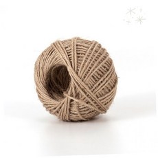 천연 황마 꼬임 실타래 공예 포장 장식 끈 가정 인테리어 소품 선물 포장재, 1개, 50미터 (구형)