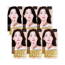 다나한 모 칼라크림 한방 새치 염모제 X 2개, 5. N5 진한갈색 X 2개