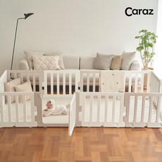 카라즈 키벨 베이비룸 밀림방지 아기 울타리 안전가드 실내놀이터 DIY, 베이비룸 전용 폴더매트 3단 베이지, 1개