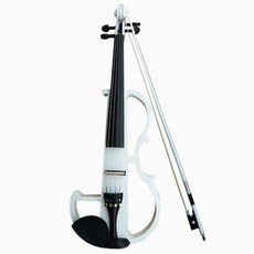 블루투스 전자 바이올린 초보자 취미 연습용 음소거 사운드 입문용 현악기 공연, 1개, 화이트, 기본 모델명/품번