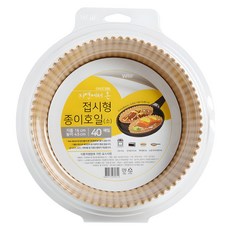 월리스 자연에서 온 종이호일 접시형, 40개입, 1개