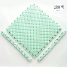 어린이집 층간소음 방지매트 퍼즐매트-하얀색 / 60x60x2.0cm 6장, 1개, 민트그린