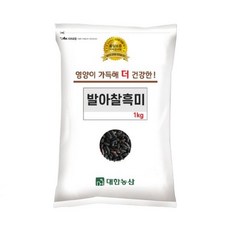 대한농산 25년 검정쌀 잡곡 국산 발아찰흑미 1kg 2개