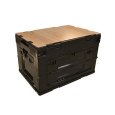 블랙 접이식 수납 박스 캠핑가구
