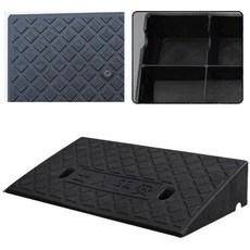 토도판다 차량진입 휠체어 경사로 발판, 블랙, 1개