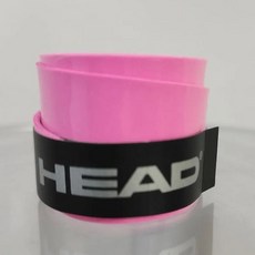 테니스스트랩 오리지널 헤드 오버 그립 미끄럼 방지 테니스 라켓 스웨트 밴드 Padel 충격 흡수 테이프 트레이닝 액세서리 12 개, sticky pink, 1개