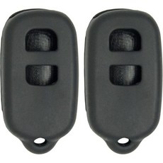 키리스투고 교체용 새 실리콘 커버 보호 케이스 원격 키 폽용 FCC GQ43VT14T HYQ12BAN HYQ12BBX 검정 2개 세트