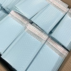 防震氣泡袋 奶藍色氣泡袋 小卡包裝 信封袋, 1個, 奶藍,【15*20cm】