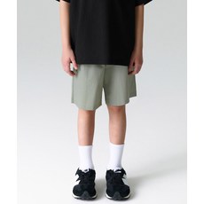 MUSINSA STANDARD KIDS [쿨탠다드]쿨 터치 밴딩 쇼츠 [라이트 카키] 416779