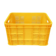 노란 플라스틱박스 과일박스 과일상자 운반상자 이사박스 3P, 3개, 노랑