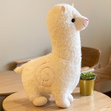 알파카 인형 대형 라마 모찌 쿠션 애착 봉제인형 생일 선물, 70cm, B. 하얀