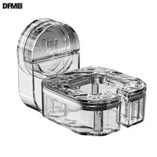 DFMEI 吹風機置物架免打孔壁掛吸盤式旋轉懶人電吹風筒收納支架掛架神器, 1個, 透明銀色:如圖