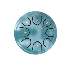 4.5吋 8音空靈鼓 鋼舌鼓, 墨綠 曲譜 鼓槌 音貼, 1套, KL - LG01