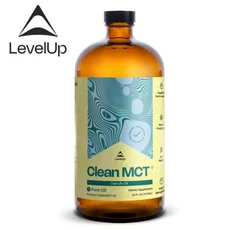 LEVELUP 純淨C8 MCT 油 純C8 辛酸 膳食補充劑 16盎司 (473毫升), 1個, 473ML