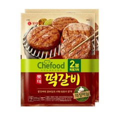 롯데 chefood 떡갈비, 245g, 2개