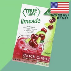 트루 시트러스 라임 라임에이드 블랙 체리 10포 각 0.11온스 3g True Citrus Lime Limeade Black Cherry 10 Packets 0.11oz Eac