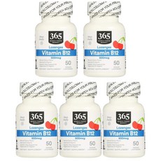365 홀푸드마켓 비타민 B12 500mcg 50정, 5개