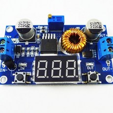 【台灣物聯科技】 5A 大功率75W DC-DC 電壓可調降壓模組帶電壓表顯示模組, 1個, 含稅