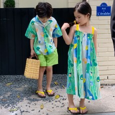마이슈마켓 아동상하복 여아원피스 남매룩 아기바캉스룩 여름 유아옷
