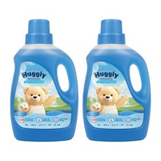 허글리 초고농축 액상 세탁세제 코튼캔디, 2개, 3L