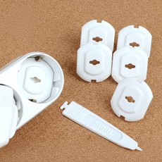 간편 설치 플러그 콘센트 안전캡 마개 6P 쓱템, 1개