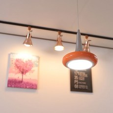 팬던트 우주선 LED 1등 P D 주황 식탁등 형광등 60w국내산 led 전등 조명 거실 모듈 방등 dew205Zo