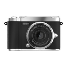 高清雙攝CCD數碼相機校園學生入門級卡片機vlog旅拍隨身小型微單, 黑色【前後雙攝】:1個