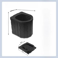 휴대용 야외 샤워 텐트 캠핑 탈의실 이동식 목욕탕 야생 화장실 공간 쉼터 경량 접이식, 1개, 17. 【즉시 발송】 뚜껑 없음 【블랙】 (쓰레기 봉투