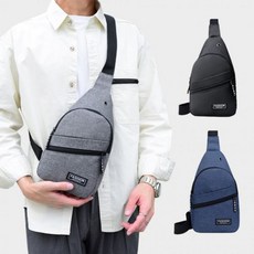 트레오바 베이직슬링백 가방 크로스백 숄더백 바디백 스포츠 운동 등산 러닝백 여행 여권 핸드폰가방, 블랙