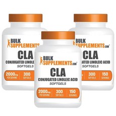 벌크서플먼츠 CLA 1000mg 소프트젤, 3개, 300정