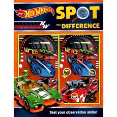 Hot Wheels - Spot the Difference Test Your Observation Skills! Picture Puzzles Book [paperback], 기본 옵션