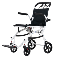 2H메디컬 핸디휠체어 - 7.3kg 초경량 알루미늄 수동 접이식 여행용 (LPG 차량 적재 가능), 1개, 핸디휠체어일반형