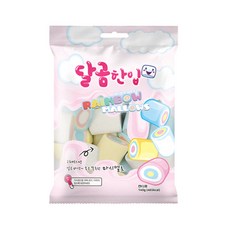 구워먹는 달곰한입 마시멜로우 레인보우 마시멜로 캠핑간식 단체간식, 10개, 140g