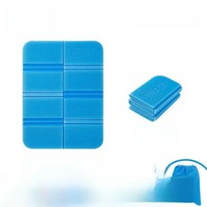 폼 캠핑 매트 휴대용 야외 시트 쿠션 방습 방수 잔디밭 야생 여행용, 8. 20 off 블루 스택 + 수납 파우치