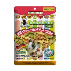 Pet Village 魔法村 鼠兔用綜合磨牙餅120g 富含膳食纖維 兔子/天竺鼠/倉鼠 小動物零食, 1個