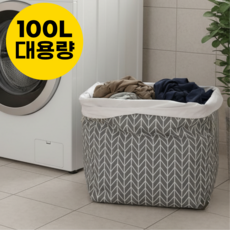 피카스페이스 빨래통 세탁바구니 세탁 바구니 접이식 빨래바구니, 그레이