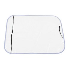 shangren 자동차 시트 커버/자동차 액세서리/깨끗한 먼지 데칼 겨울 안티 진흙 PE 투명 쿠션 킥 매트 패드 자동차 어린이, 25.98x18.90인치, 체육, 회색 가장자리, 1개