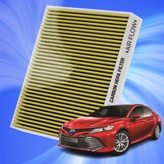 도요타 캠리 6세대 7세대 8세대 전차종 자동차 에어컨 히터 필터 초미세먼지 차단 활성탄 필터, 1개, 캠리 8세대 (17~)-A40