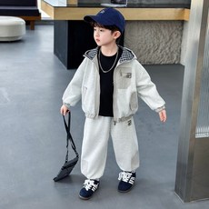 AA4143 남아 주니어 초등학생 초딩 키즈 아동 봄 가을 코튼 면혼방 후드 후리스 집업 자켓 트레이닝 조거 팬츠 바지 상하세트 운동복 투피스