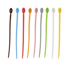 더굿샵 컬러 케이블 정리 타이 실리콘케이블타이